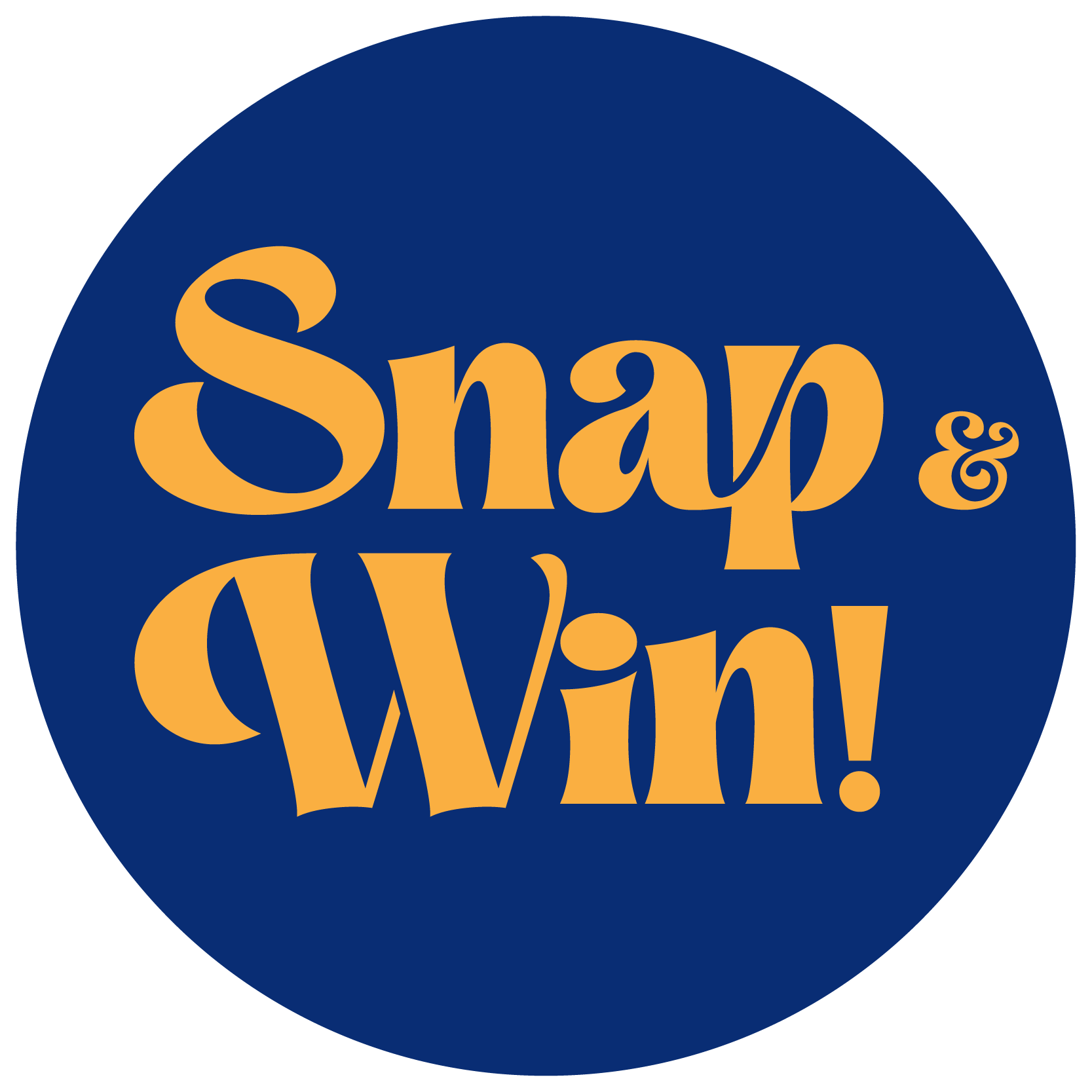 Snap and win icon for entry to photography competition